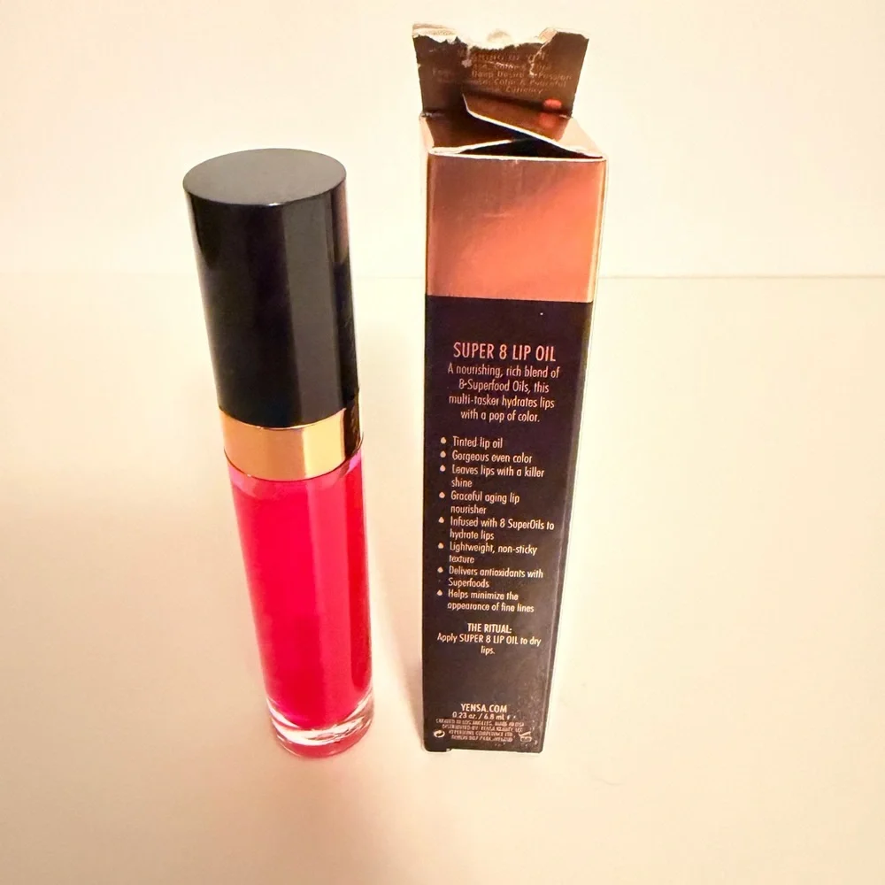 Vensa Super 8 Lip Oil - pink shine NEW